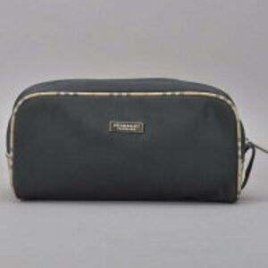 Burberry vanity pouch case accessories black clutch bag makeup multi check ka